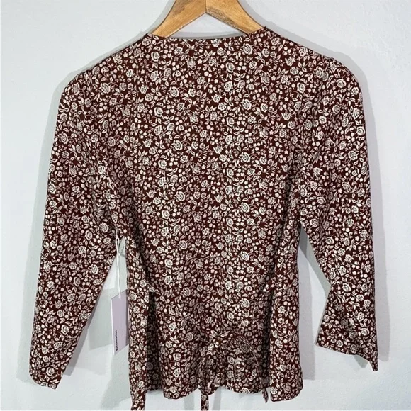 NWT Reformation Artesia Top Sz Small Brown - Picture 4 of 6